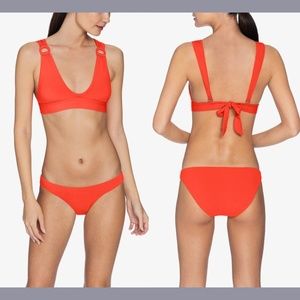 NEW Robin Piccone [ Medium ] Kate Scoop Top‎ + Ava Bikini Bottoms Sun Rise